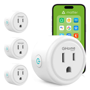 رابطي أفضل ماتير 15A، منفذ WiFi ذكي متوافق مع Alexa، Apple Home، Siri، Google، SmartThings، منفذ ذكي بوقت مع التحكم عن بُعد عبر التطبيق، 2.4GHz Wi-Fi فقط، مسجل في ETL FC
