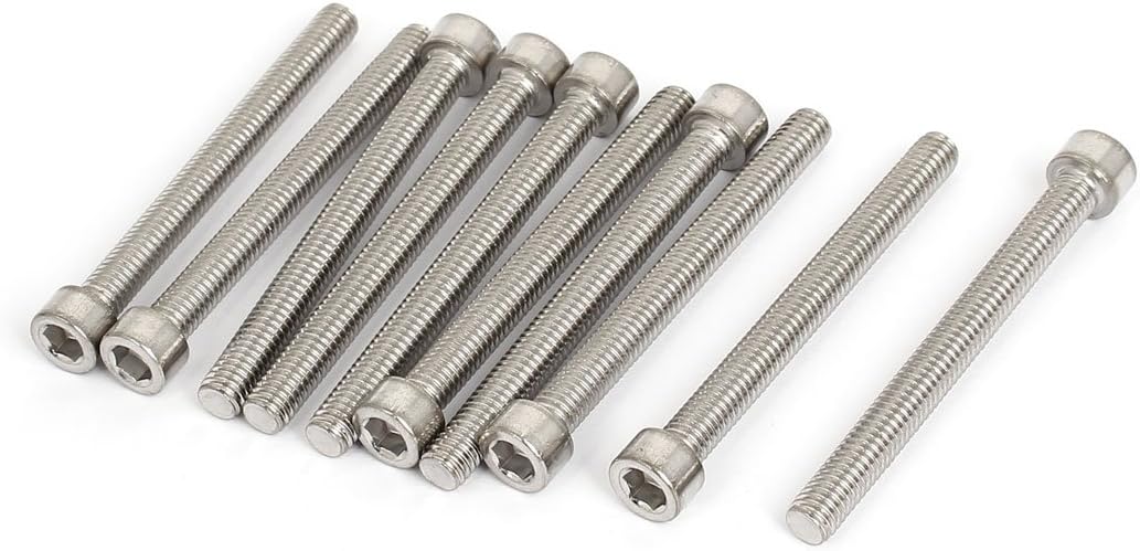 M6x1mmx60mm Stainless Steel Hex Socket Head Cap Screws Bolts 10pcs
