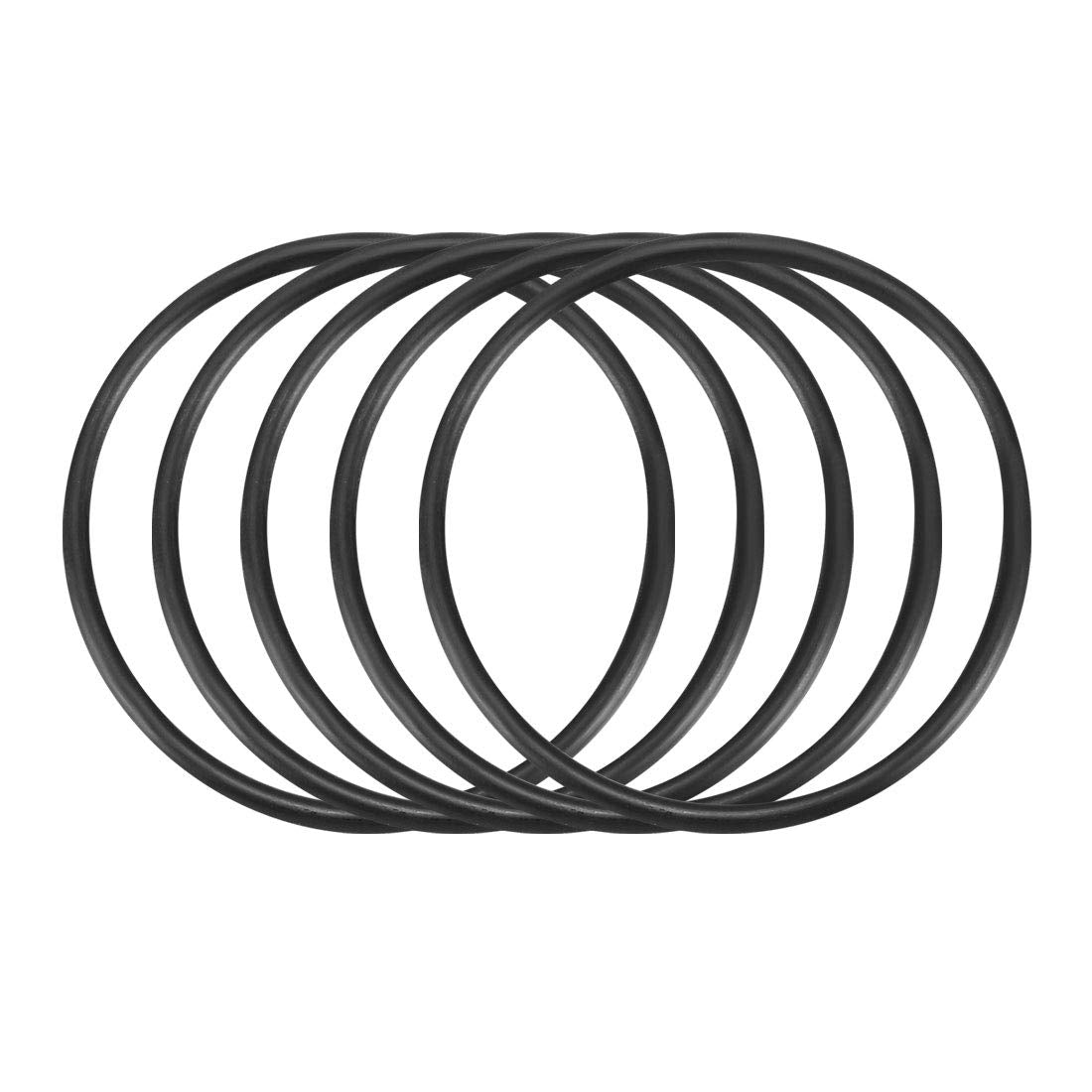 Nitrile Rubber O-Rings 69mm OD 62mm ID 3.5mm Width, Metric Sealing Gasket, Pack of 5