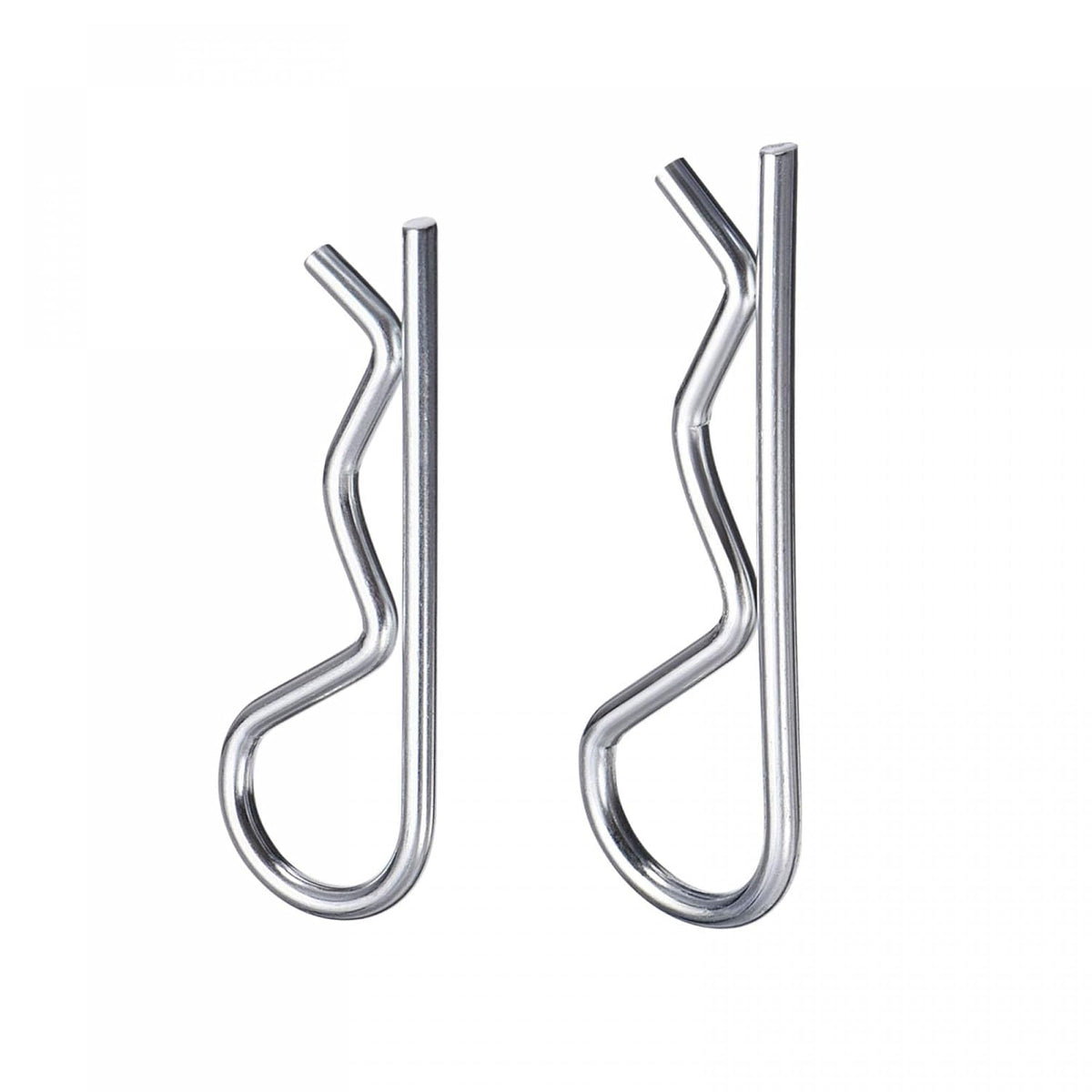 Cotter Pins - 3x60mm/3.5x75mm Carbon Steel R Shaped Spring Clip Pins Fastener Hardware, Silver Tone, Pack of 40