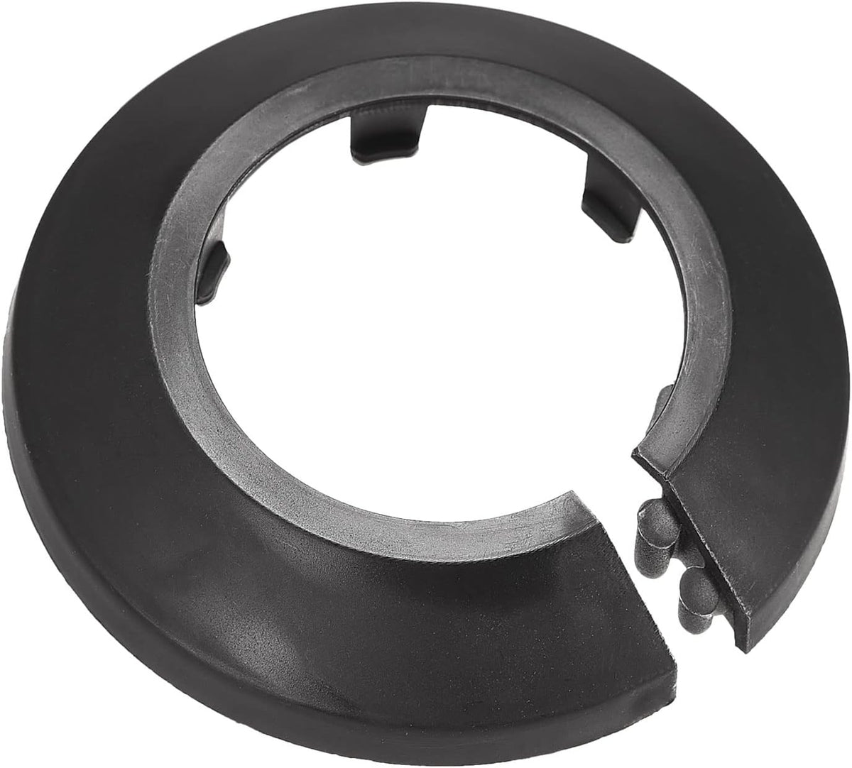 Pipe Cover Decoration, 34mm PP Plastic Escutcheon Water Pipe Drain Line Cover Black 10pcs