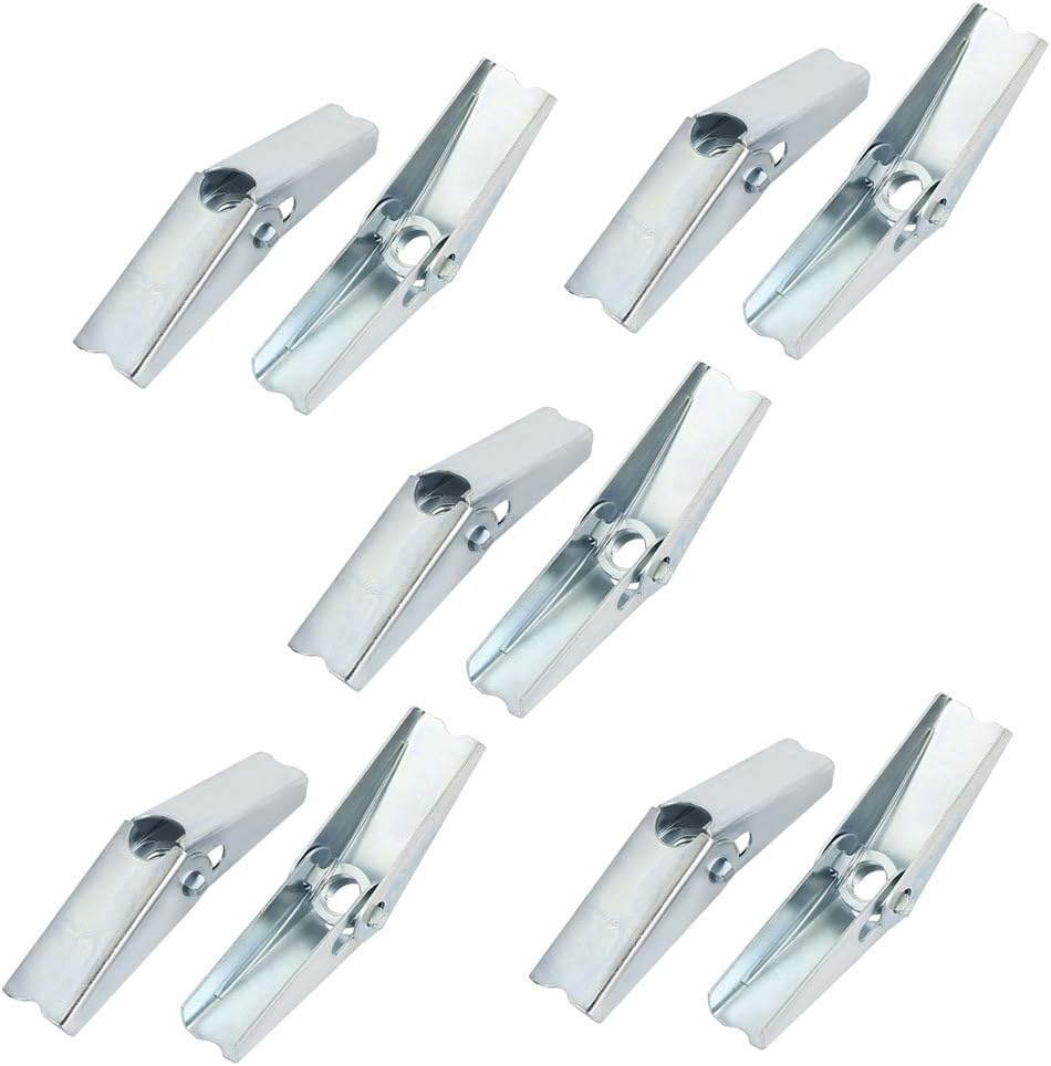 1/2-inch Dia Female Thread Spring Loaded Hollow Wall Anchor Toggle Wing Nut 10pcs