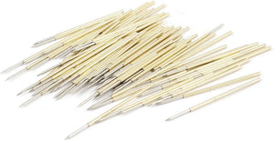 100 Pcs Spring Test Probes Testing Pins 0.74mm Pointed Tip PL75-B1