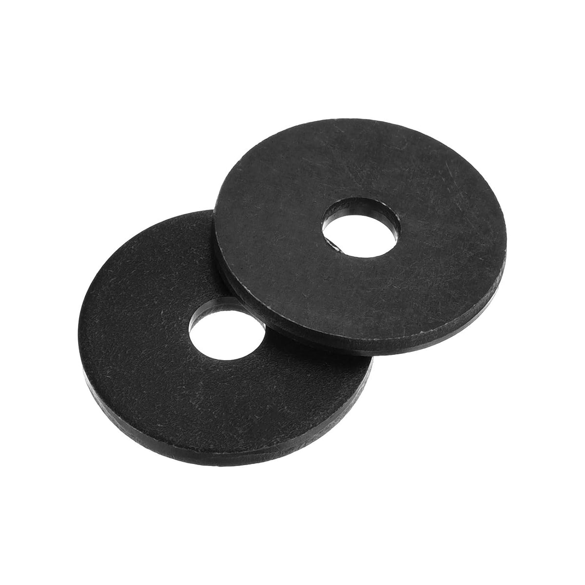 40Pcs Carbon Steel Flat Washers, M5x22x2mm Black Oxidized Grade 8.8 Washer, Seal Gaskets Flat Ring for Screws Bolts Machinery Repair, Outdoor Construction