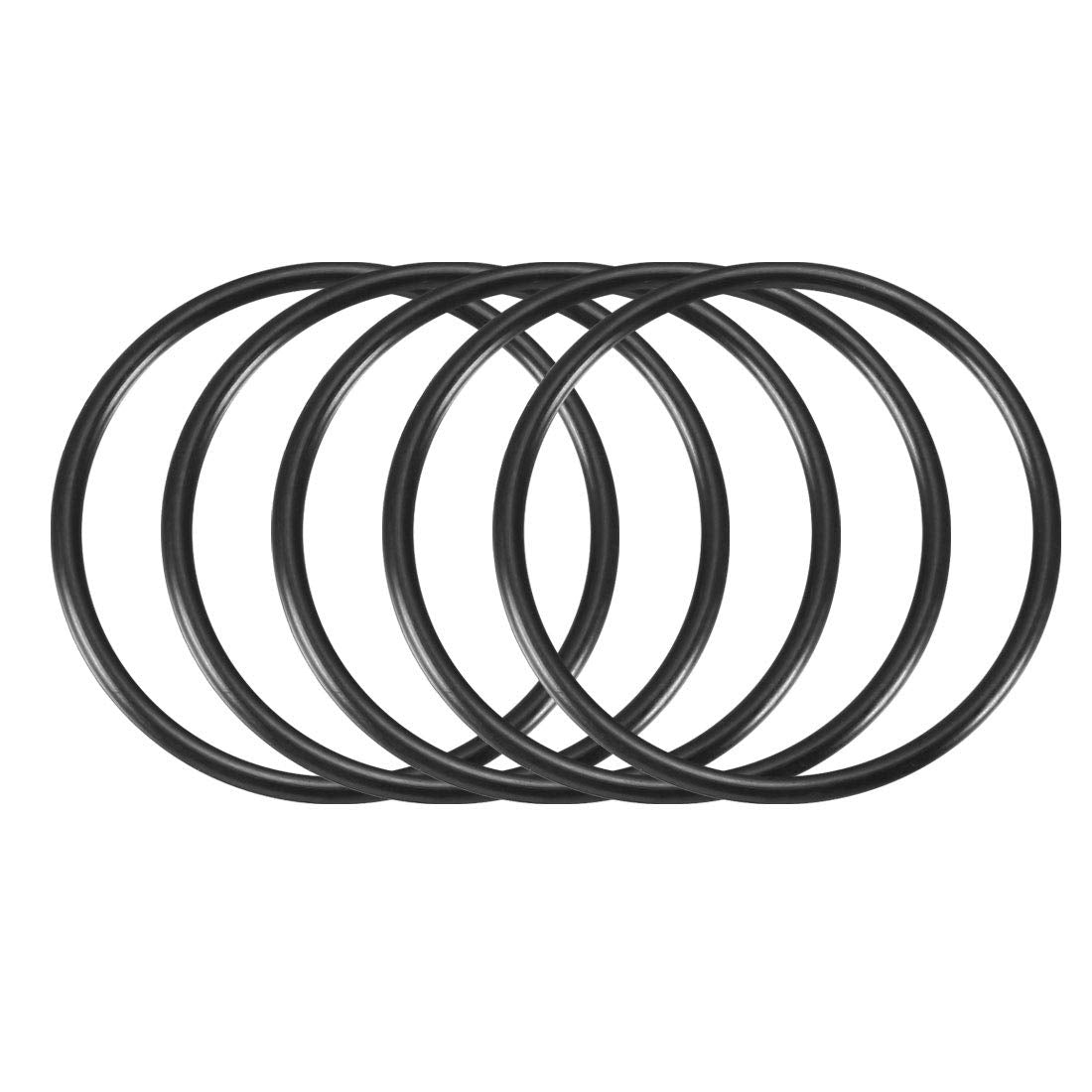 Nitrile Rubber O-Rings 62mm OD 55mm ID 3.5mm Width, Metric Sealing Gasket, Pack of 5
