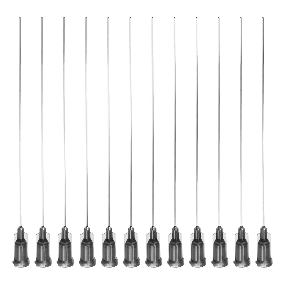 20 Pcs 16G Plastic Dispensing Needles with Luer Lock, 4" Steel Needle Tube PP Heat-Resistant Plastic Blunt Tip for Liquid Glue Gun, Transparent