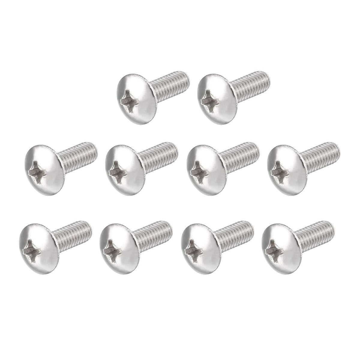 A15121600ux0584 M4x12mm Stainless Steel Phillips Head Machine Screws (Pack of 50)