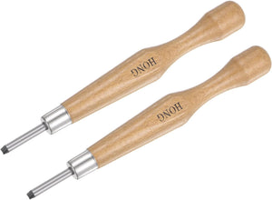 Wood Carving Knife Tools Chisels, 3mm 50# Carbon Steel Small Round Sculpting Graver for DIY Craft Sculpture Carpenter Beginners Experts, 2pcs
