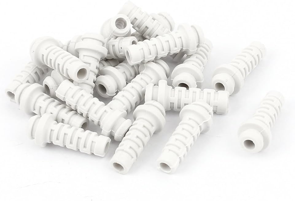 Rubber Strain Relief Cord Boot Protector Cable Sleeve 26x6x4mm 20pcs