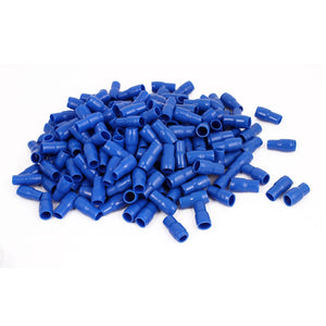 PVC Terminal Wire Connector Sleeve Insulated Covers with 500 Piece, 25 mm, Blue