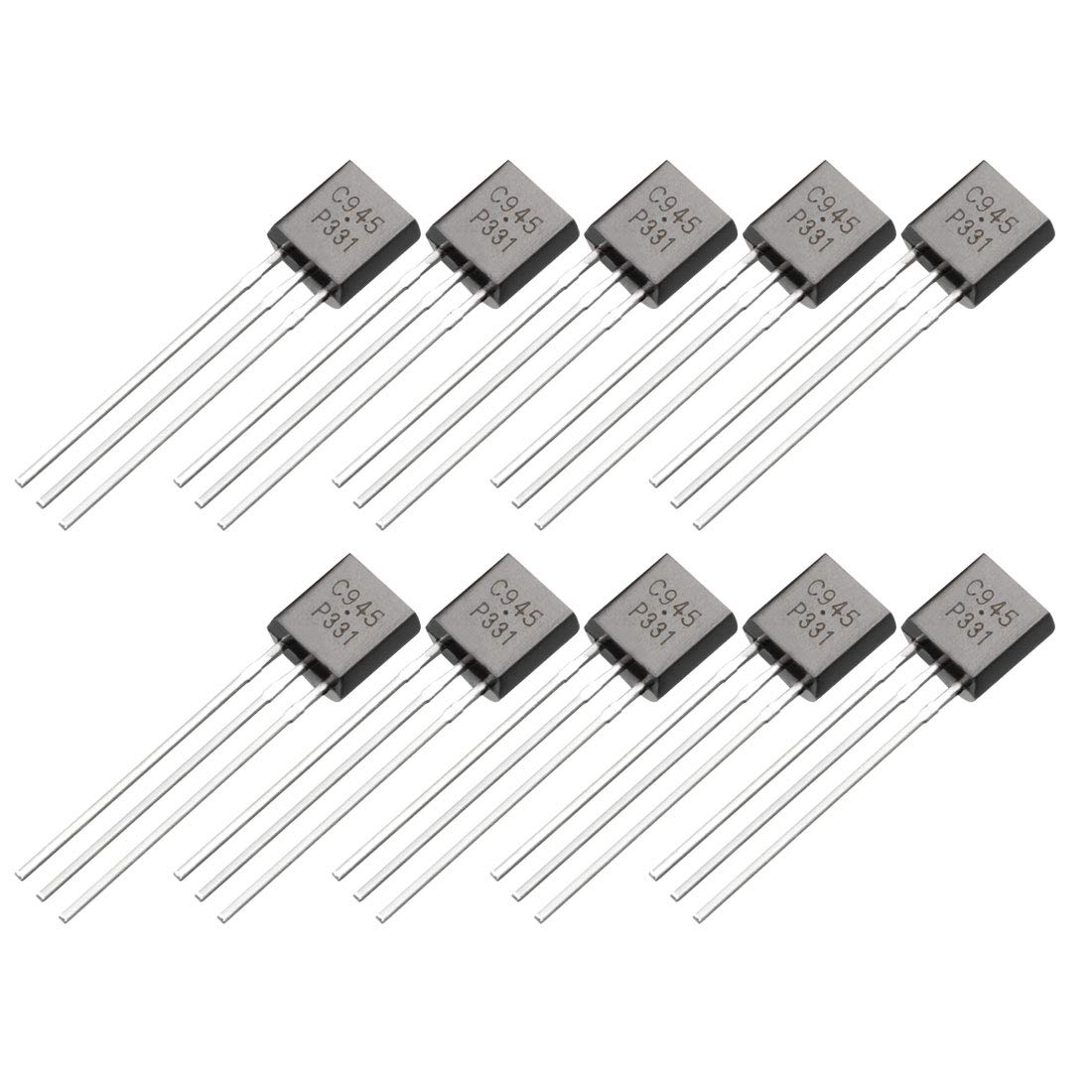 10pcs C945 Transistor Plastic-Encapsulate Power TO-92 Transistor NPN 50V 0.15A 400mW