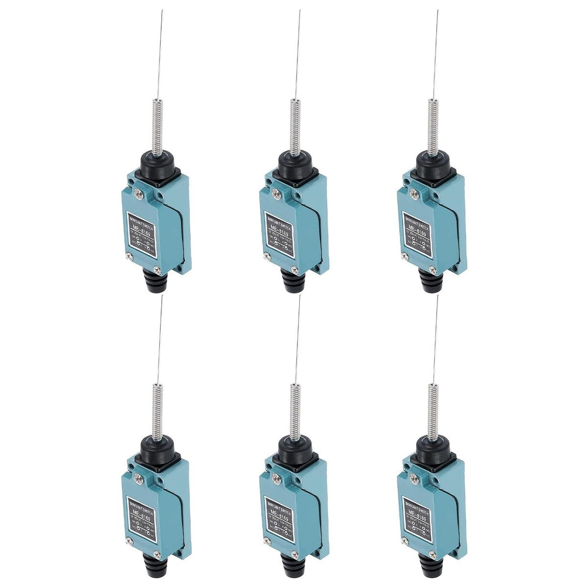 Limit Switch Flexible Coil Spring Momentary Switch ME-8169 1NC+1NO for 3D Printer Door Switch 6 Pcs