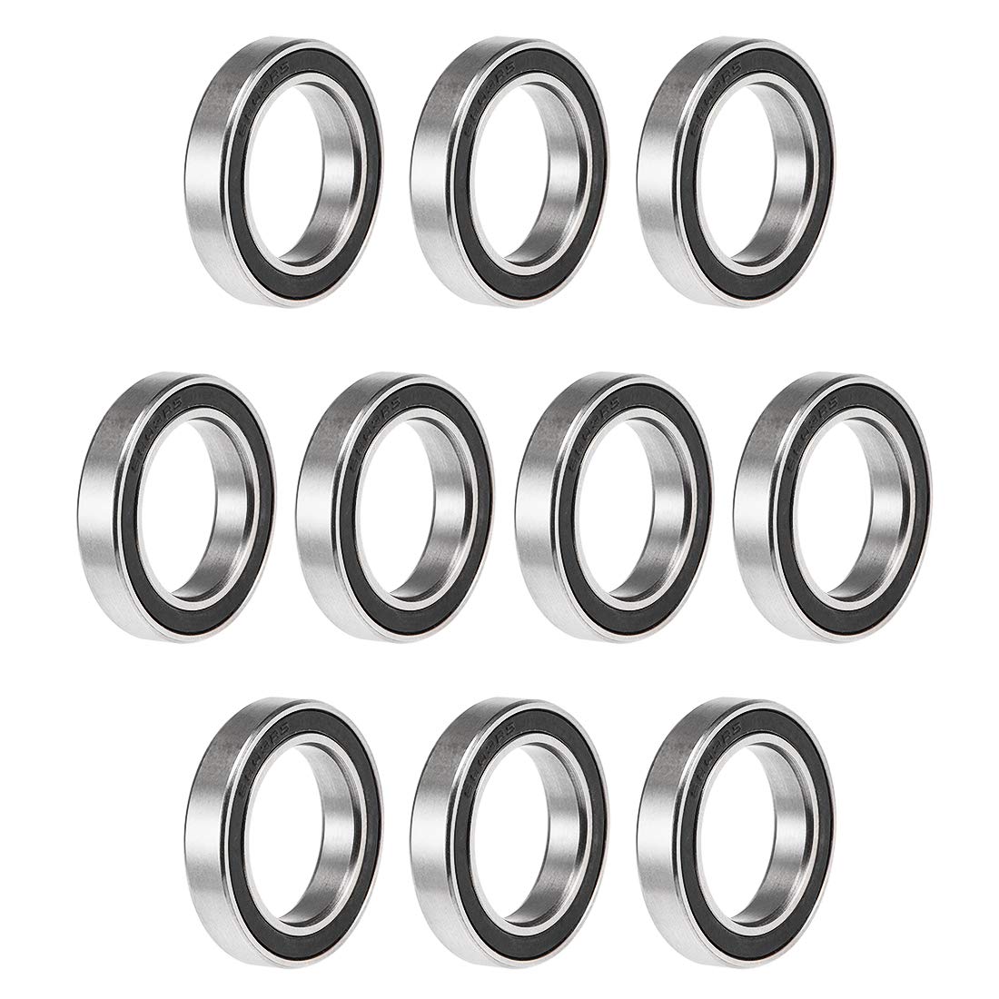 6803-2RS Deep Groove Ball Bearings 17mm x 26mm x 5mm Double Sealed Chrome Steel P6(ABEC3) 10pcs