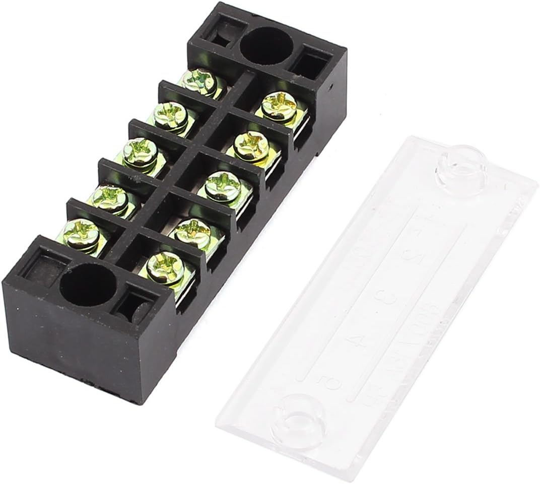 600V 15A 5P Electric Barrier Terminal Block Cable Connector Strip
