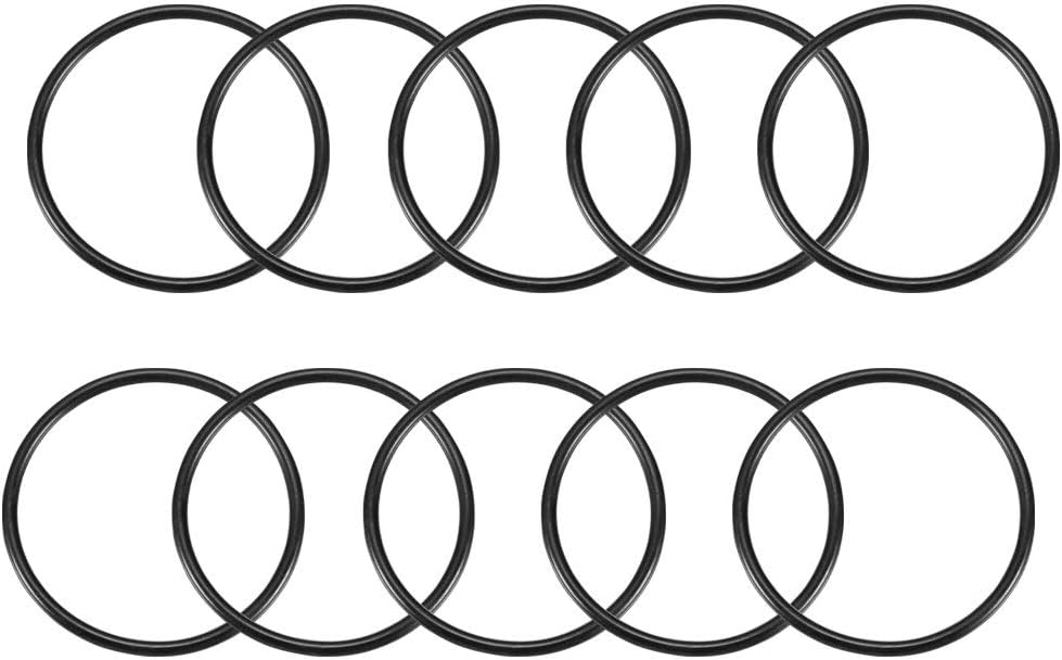 Nitrile Rubber O-Rings, 57mm OD 51mm ID 3mm Width, Metric Sealing Gasket, Pack of 10