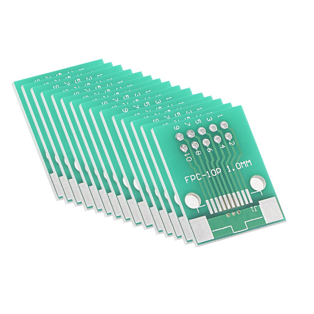 FPC 10P 0.5 / FPC 10P-1 to DIP Adapter PCB Board Surface Mounted Devices Converter 15pcs