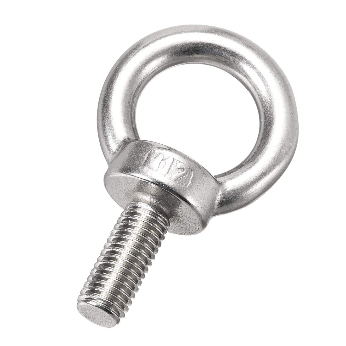 Lifting Eye Bolt M12 x 30mm Male Thread 304 Stainless Steel for Hanging, Pack of 2