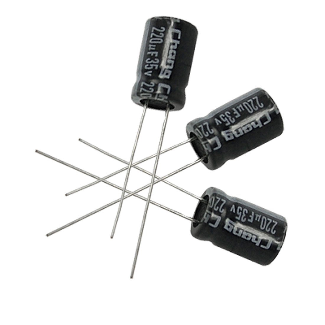 a11110400ux0297 10 x 220uF 35V 105C Radial Electrolytic Capacitor, 8 x 12 mm