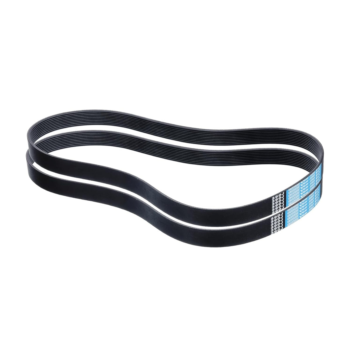 2pcs 390J10 PJ V-Ribbed Belt 10 Ribs 39" Length x 0.92" Width x 0.14" Height, EPDM Rubber Poly V Belt, Multi Wedge Micro V Belt