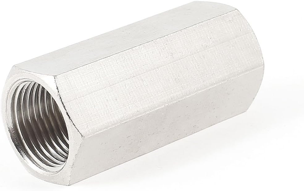 16mm 3/8" PT Pneumatics Silver Tone Full Port One Way Air Check Valve