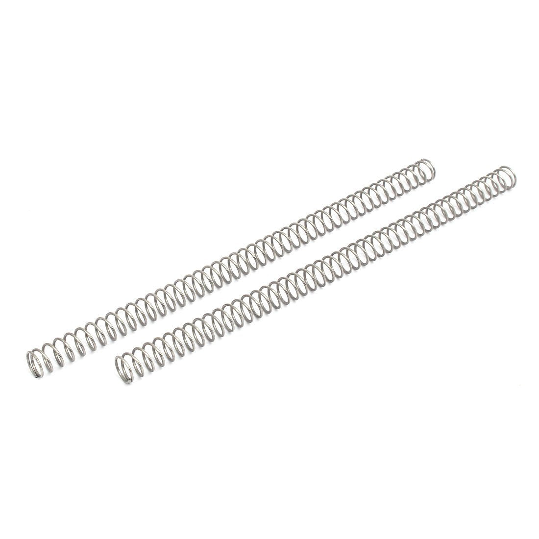 Compression Spring,304 Stainless Steel,16mm OD,1.5mm Wire Size,305mm Free Length,Silver Tone,2Pcs