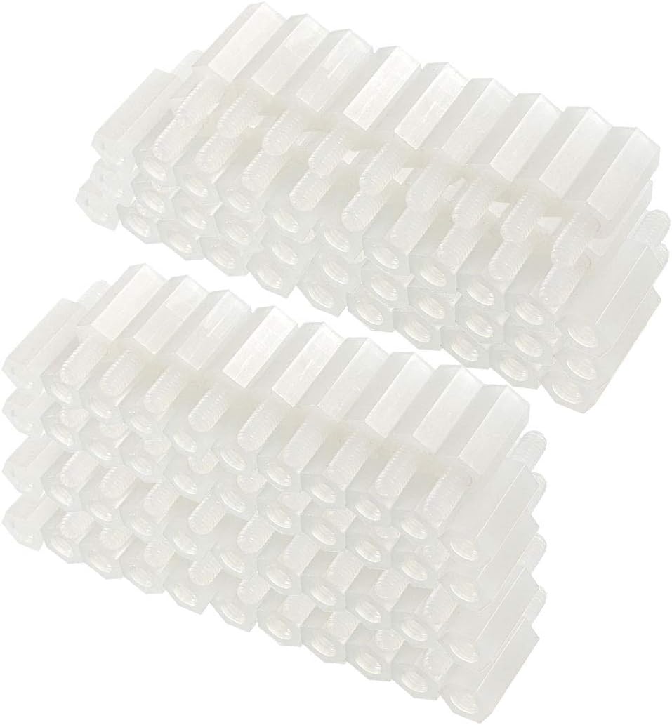 150pcs M3 11+6mm Male Thread Nylon Hex Standoff Spacer Screws PCB Pillar