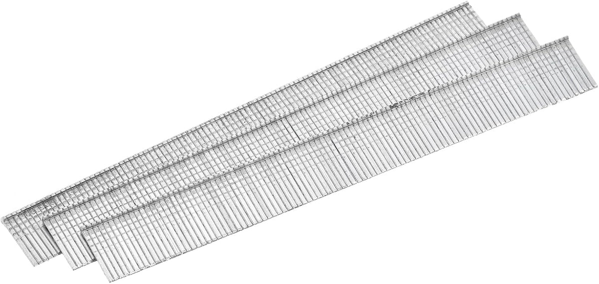 1000Pcs 18 Gauge Brad Nails, 9/16" Length Straight Finish Nails, Galvanized Carbon Steel Nails for Woodworking Construction, Silver Blue