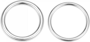 O Ring Buckle, 20mm and 25mm ID Zinc Alloy Fasteners Silver Tone for Bag DIY 35 Pcs