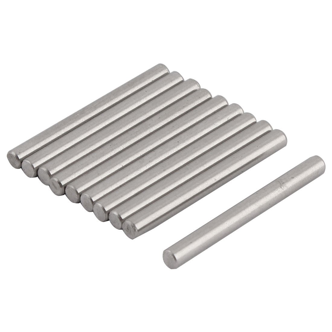 Straight Retaining 3mm x 30mm 304 Stainless Steel Dowel Pins Rod Fasten Elements 10 Pcs