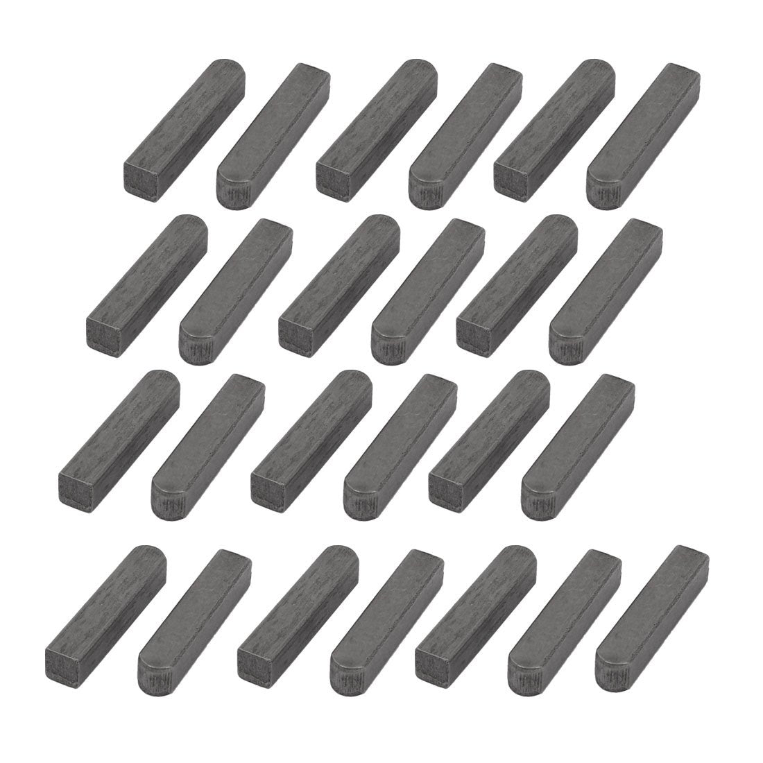 25mmx5mmx5mm Carbon Steel Key Stock Keystock Gray 25pcs