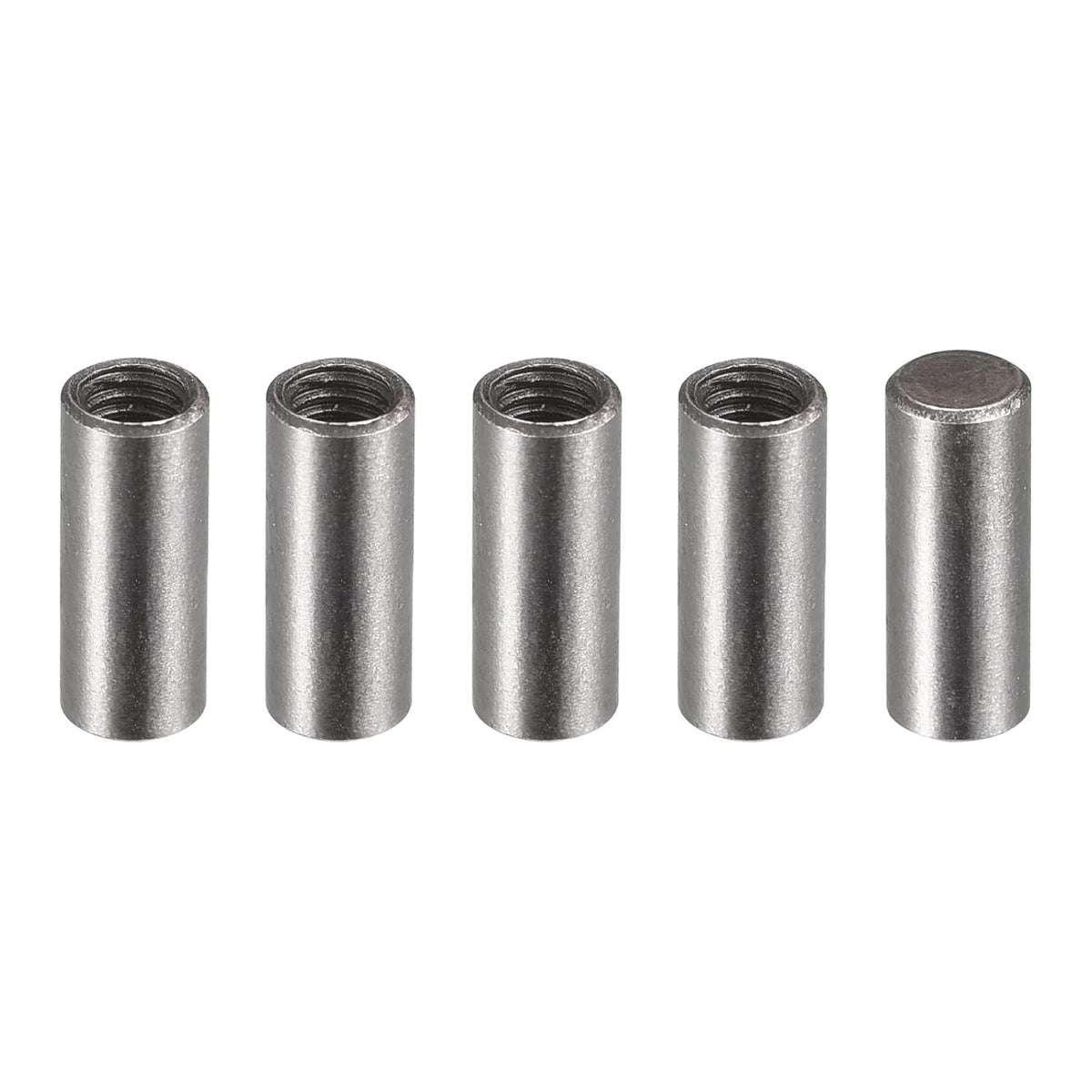 Carbon Steel Dowel Pin 4 x 10mm M3 Female Thread Cylindrical Shelf Support Pin 5Pcs