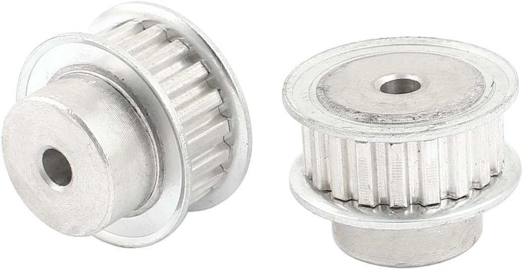 2 Pcs Stainless Steel XL Type 19T 19 Teeth 6mm Bore Timing Belt Pulley