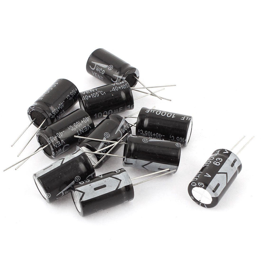 a15061600ux0149 10 Piece 16 x 25 mm Cylindrical Radial Lead Electrolytic Capacitor, 105C 1000uF 63V