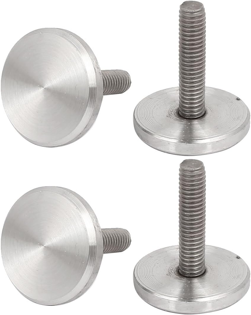 Advertising Glass Mirror M6x25mm Round Screw Cap 304 Stainless Steel Nails 4pcs