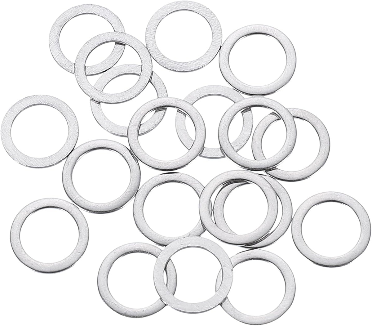100 Pcs M8 Flat Washer, 8x12x0.8mm Thickened 304 Stainless Steel Flat Spacers for Screw, Bolt, Automotive, Industrial Machinery