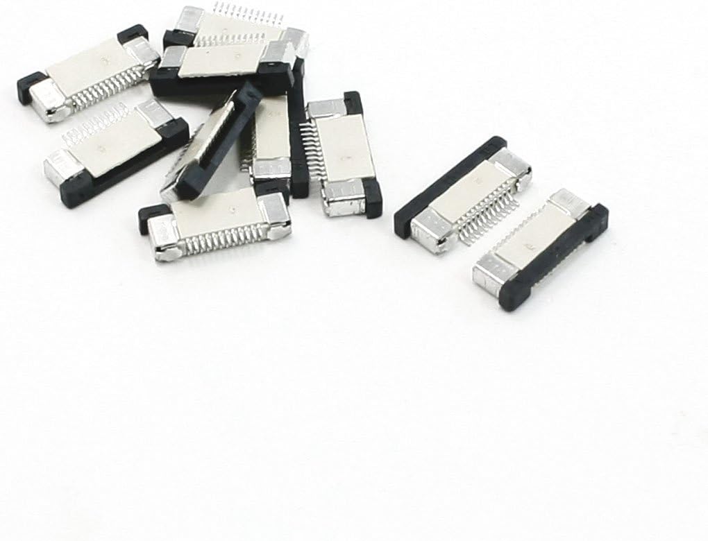 10 Pcs Single Row 0.5mm Pitch FPC FFC Connector for DIY I/O Socket