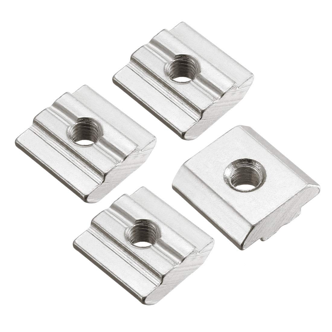Slide in T-Nut, M5 Threaded for 3030 Series Aluminum Extrusions Profile, Pack of 4