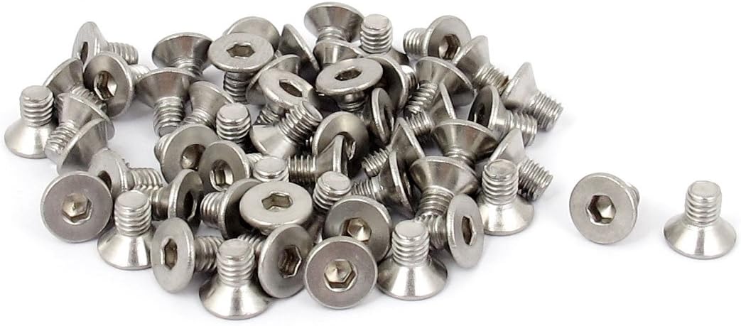 M3x 5mm Hex Socket Countersunk Flat Head Screw Bolts 50pcs