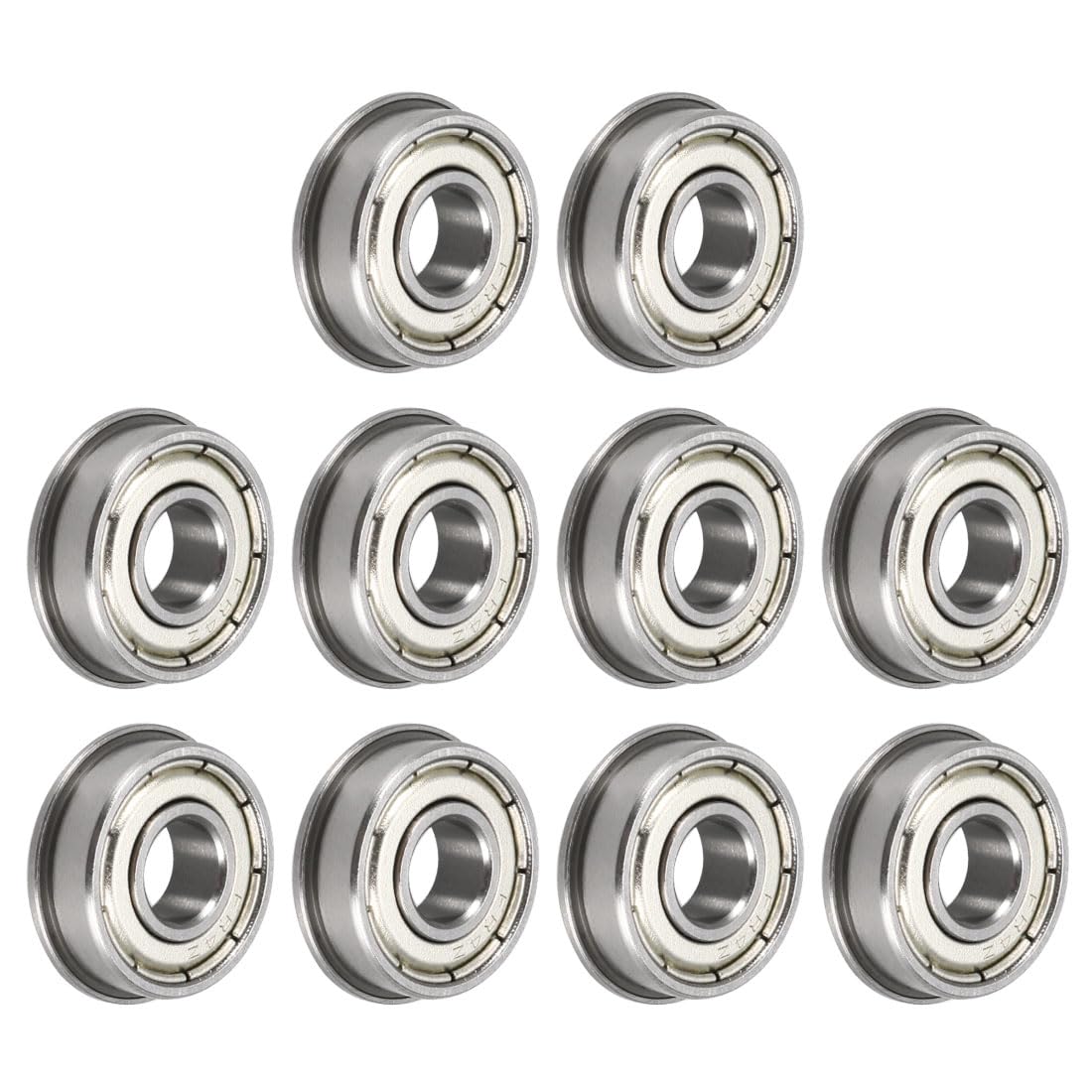 FR4ZZ Flanged Ball Bearing 1/4"x5/8"x0.196" Double Metal Shielded (GCr15) Chrome Steel Flange Rip Bearings 10pcs