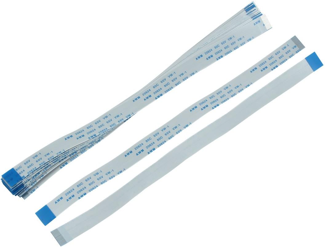 B Type 0.5mm Pitch 20 Pin AWM 80C 60V Flexible Flat Cable FFC FPC 200mm 20Pcs
