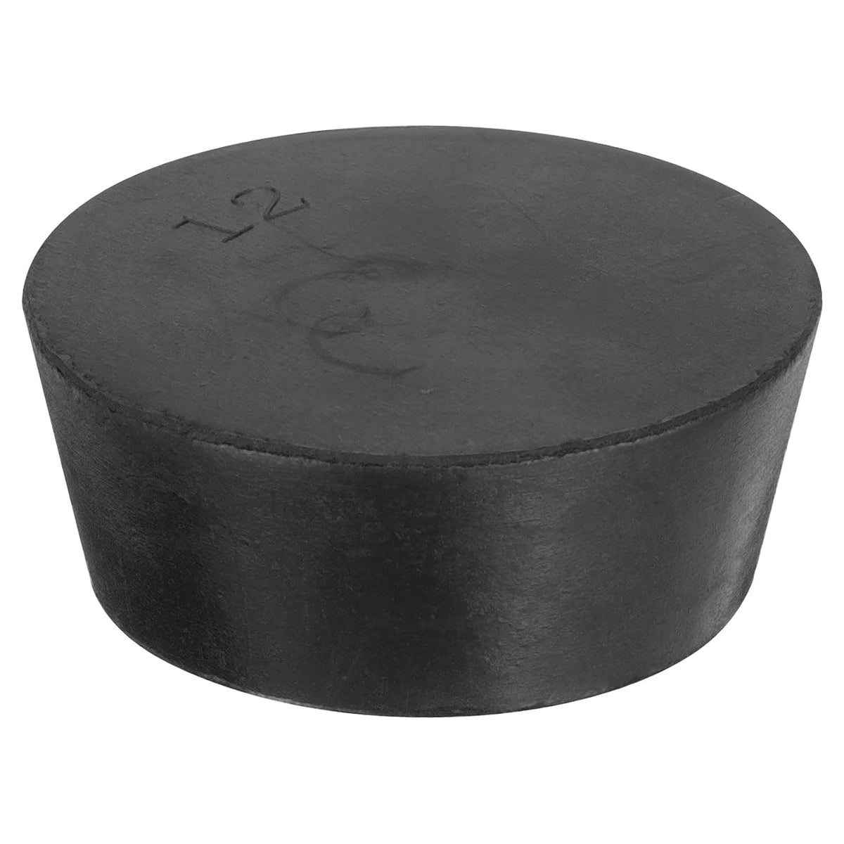 1 Pcs Solid Rubber Stopper, Tapered Lab Seal Tube Stopper Plug for Test Tube Flasks Glass Containers Industry and Laboratories, 63x54x25mm Black
