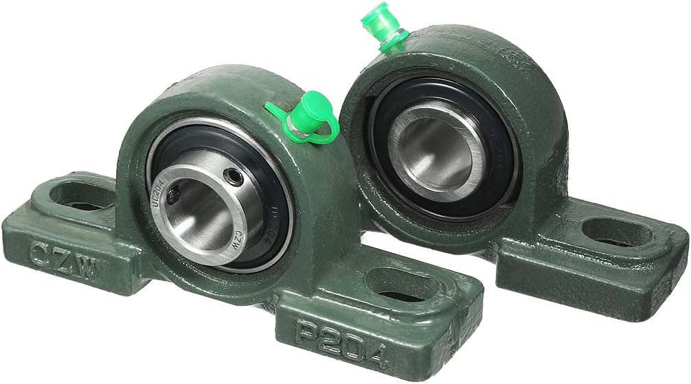 2pcs Self-Alignment Pillow Block Bearing UCP204 20mm Mounted Bear
