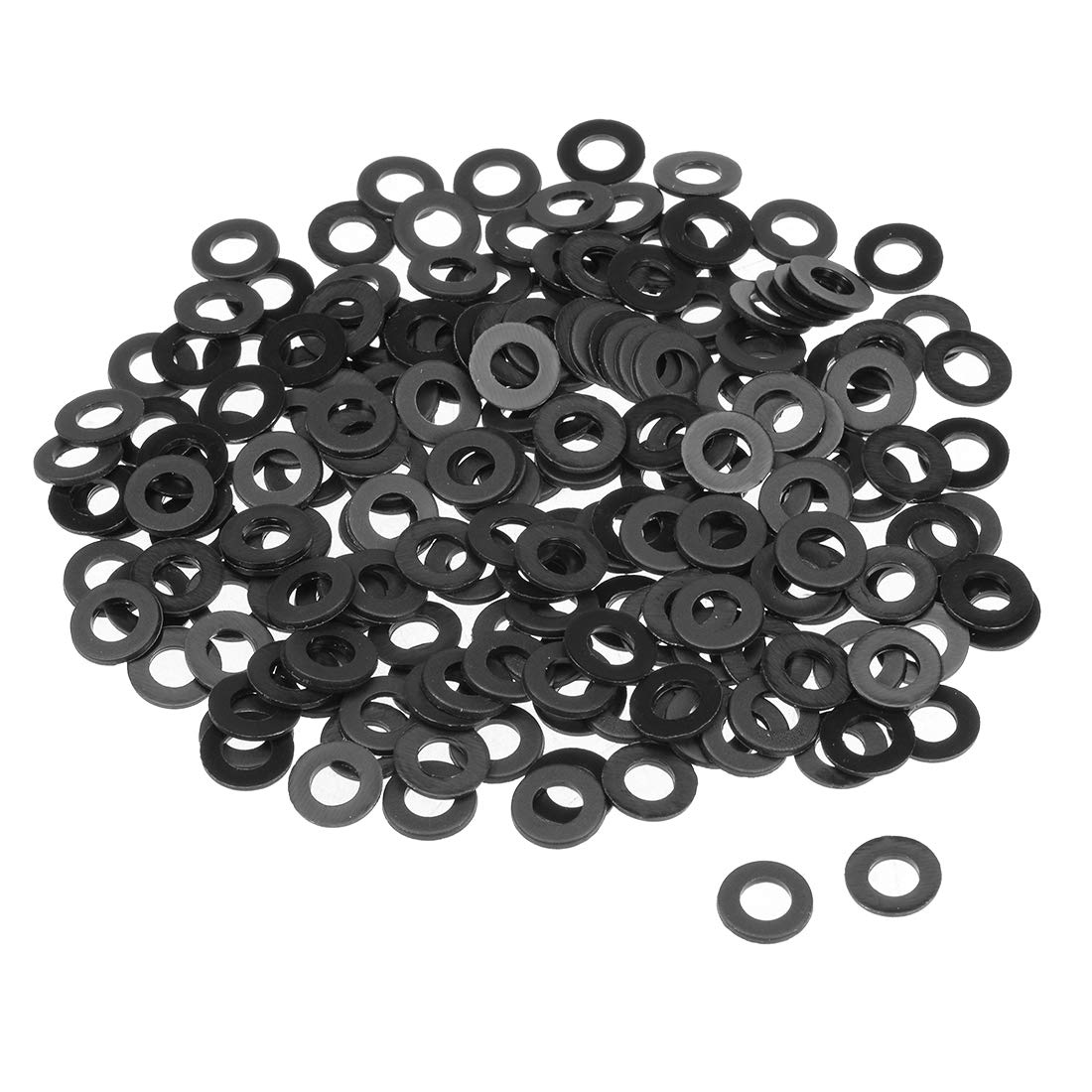 Nylon Flat Washers 10mm OD 5mm ID 1mm Thickness for Faucet Pipe Water Hose, Pack of 200