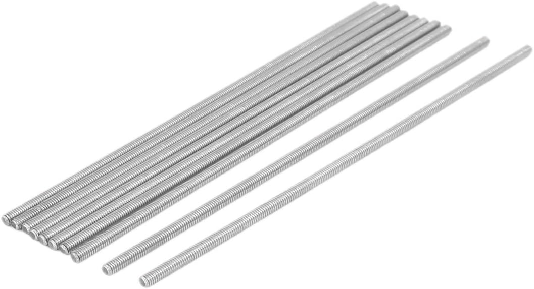 M4 x 160mm 304 Stainless Steel Fully Threaded Rod Bar Studs Hardware 10 Pcs