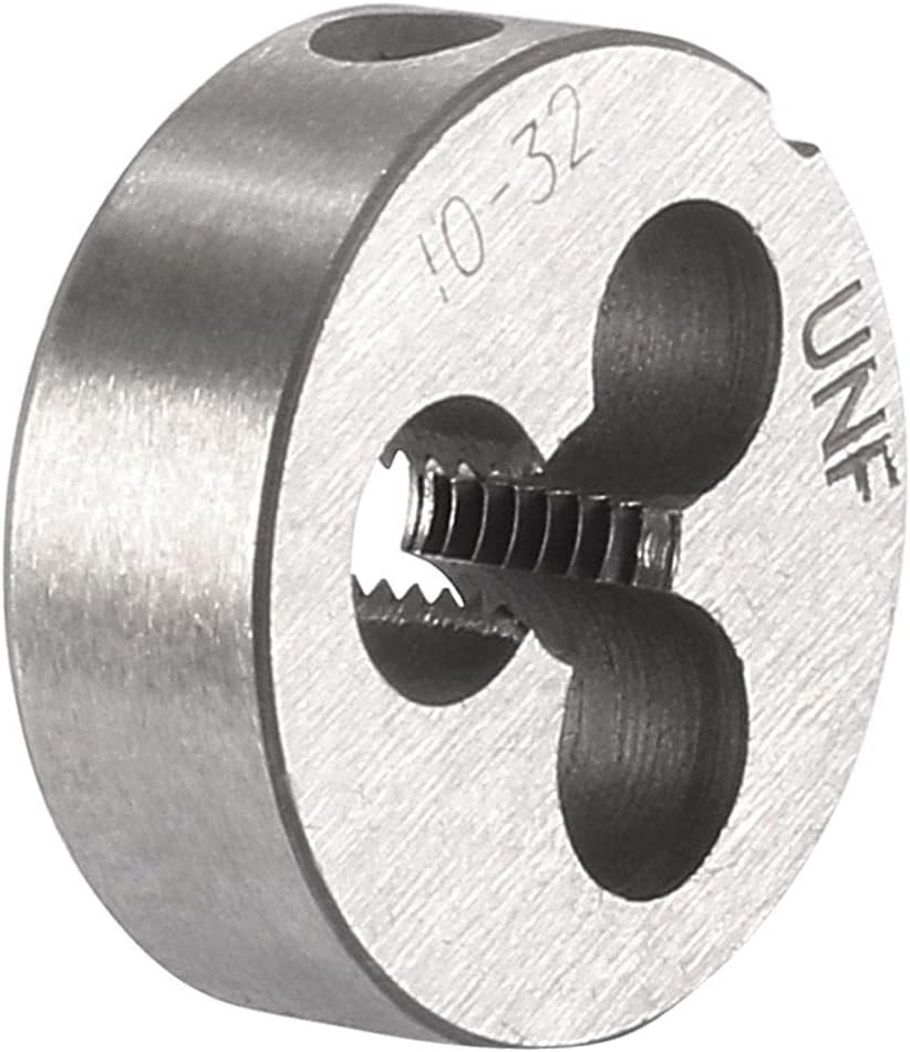 10-32 UNF Round Die, Machine Thread Right Hand Threading Die, Alloy Tool Steel Screw Thread Cutting Die