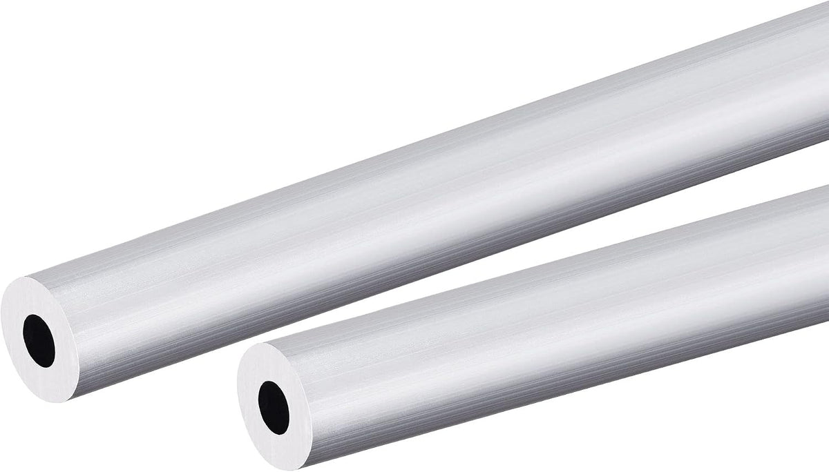 6063 Aluminum Round Tube 12mm OD 5mm Inner Dia 250mm Length Pipe Tubing 2 Pcs