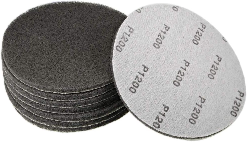 8pcs Drill Power Brush Tile Scrubber Scouring Pads 7 Inch Hoop and Loop 1200-Grits Surface Conditioning Disc for Household Cleaning