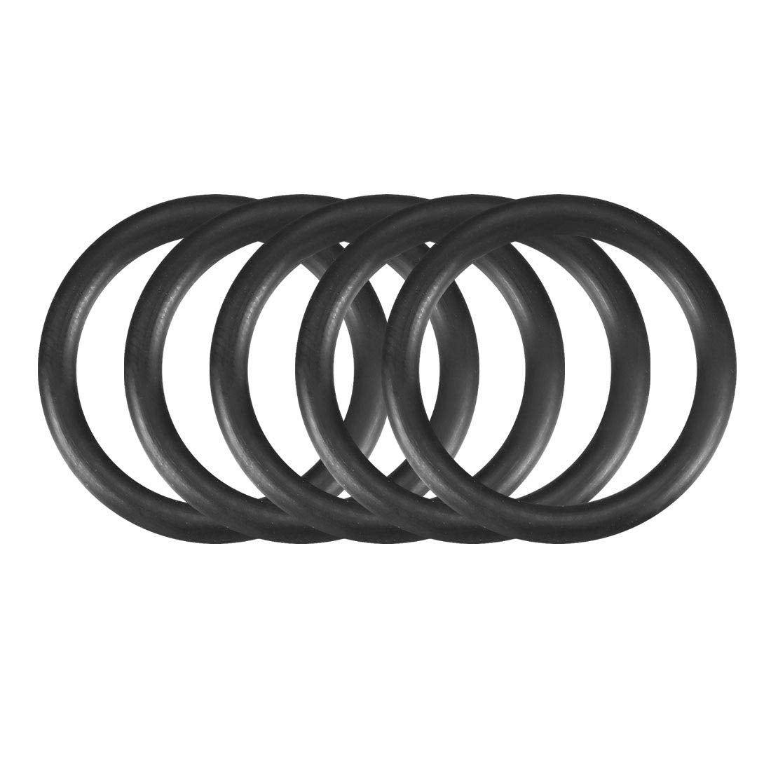 Nitrile Rubber O-Rings 25mm OD 18.6mm ID 3mm Width, Metric Sealing Gasket, Pack of 5