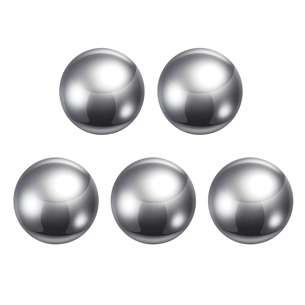 5pcs 7/8" 304 Stainless Steel Balls G100 Precision for Keychain, Bearings