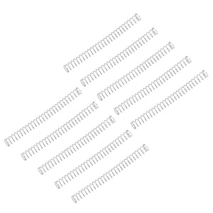 10Pcs Compression Spring, 304 Stainless Steel 3mm OD 0.2mm Wire 35mm Length Mechanical Spring for Shop Home Repair Project, Silver Tone